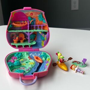 Polly Pocket jungle adventure incomplete 1996 vintage toy read backpack